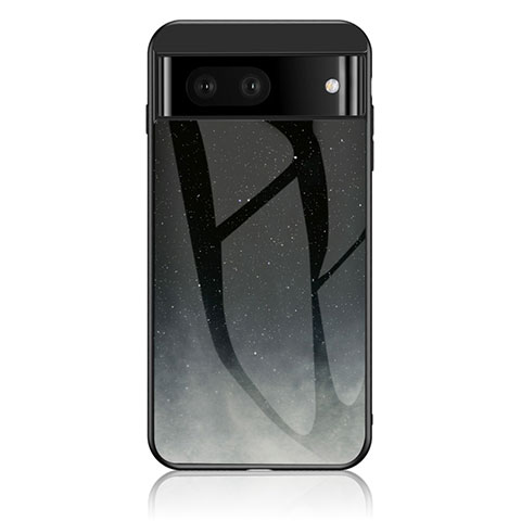 Custodia Silicone Gel Laterale Fantasia Modello Specchio Cover LS1 per Google Pixel 7a 5G Grigio