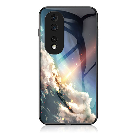 Custodia Silicone Gel Laterale Fantasia Modello Specchio Cover LS1 per Huawei Honor 80 Pro Flat 5G Multicolore