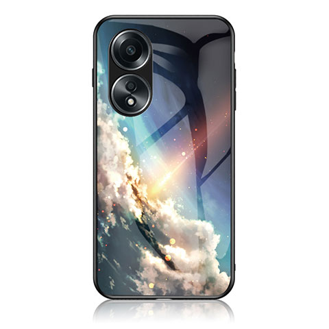 Custodia Silicone Gel Laterale Fantasia Modello Specchio Cover LS1 per Oppo A78 4G Multicolore