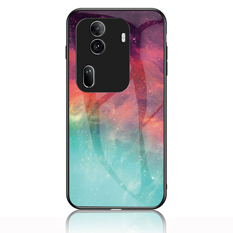 Custodia Silicone Gel Laterale Fantasia Modello Specchio Cover LS1 per Oppo Reno11 Pro 5G Rosso