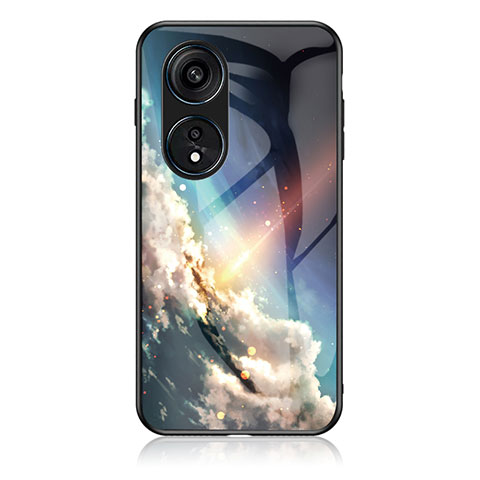 Custodia Silicone Gel Laterale Fantasia Modello Specchio Cover LS1 per Oppo Reno8 T 4G Multicolore