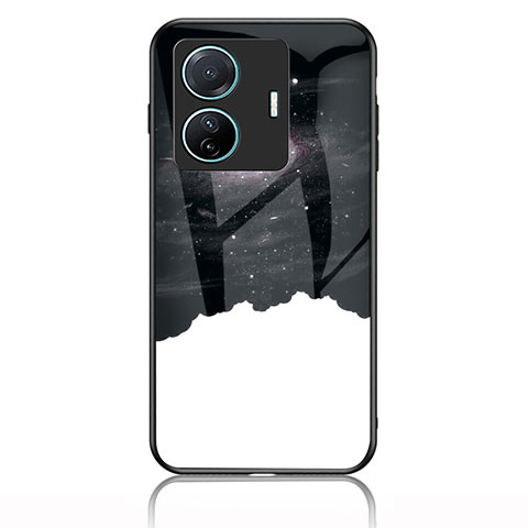 Custodia Silicone Gel Laterale Fantasia Modello Specchio Cover LS1 per Vivo iQOO Z6 Pro 5G Nero