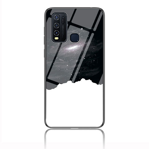 Custodia Silicone Gel Laterale Fantasia Modello Specchio Cover LS1 per Vivo Y50 Nero