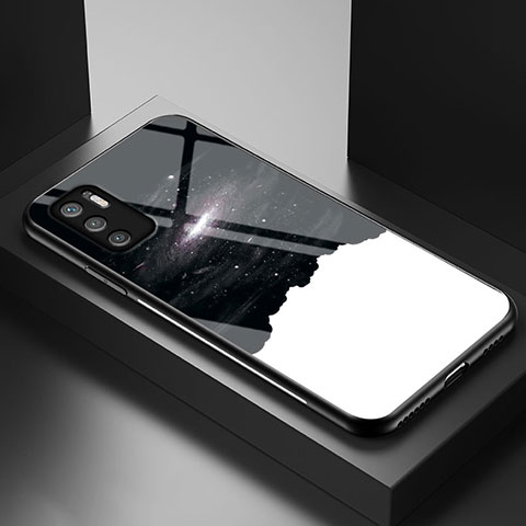 Custodia Silicone Gel Laterale Fantasia Modello Specchio Cover LS1 per Xiaomi POCO M3 Pro 5G Nero