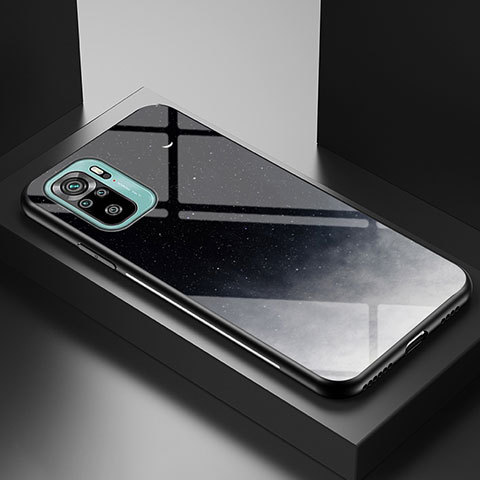 Custodia Silicone Gel Laterale Fantasia Modello Specchio Cover LS1 per Xiaomi Poco M5S Grigio