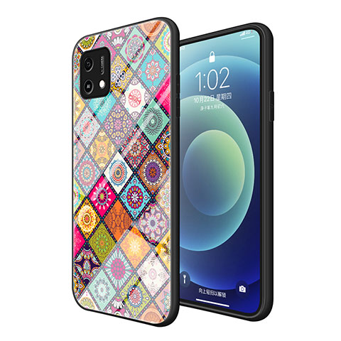 Custodia Silicone Gel Laterale Fantasia Modello Specchio Cover LS2 per Oppo A16K Multicolore