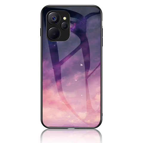 Custodia Silicone Gel Laterale Fantasia Modello Specchio Cover LS2 per Realme 10T 5G Viola