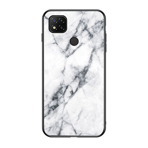 Custodia Silicone Gel Laterale Fantasia Modello Specchio Cover LS2 per Xiaomi POCO C31 Bianco