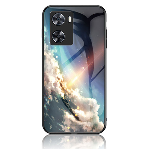 Custodia Silicone Gel Laterale Fantasia Modello Specchio Cover LS4 per Oppo A77 4G Multicolore