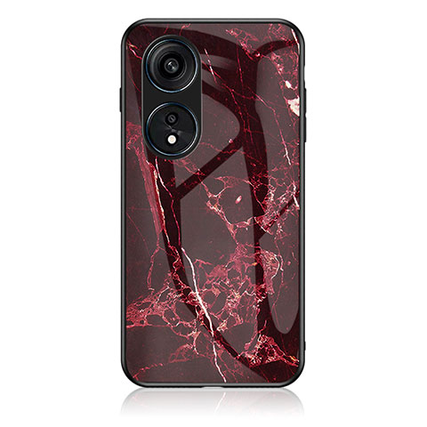 Custodia Silicone Gel Laterale Fantasia Modello Specchio Cover per Huawei Honor X5 Plus Rosso