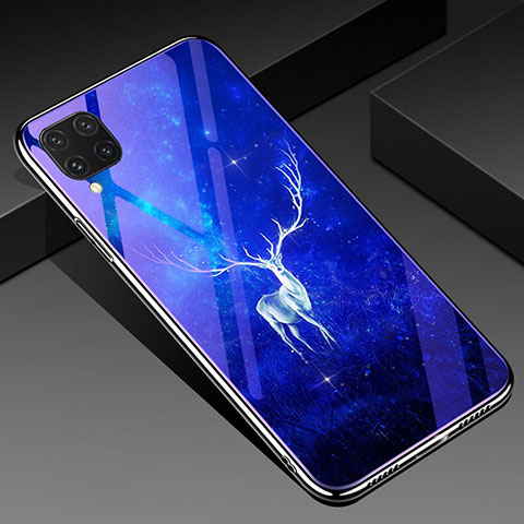 Custodia Silicone Gel Laterale Fantasia Modello Specchio Cover per Huawei Nova 6 SE Blu