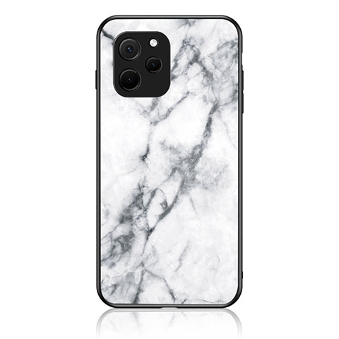 Custodia Silicone Gel Laterale Fantasia Modello Specchio Cover per Huawei Nova Y61 Bianco