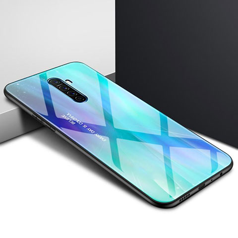 Custodia Silicone Gel Laterale Fantasia Modello Specchio Cover per Oppo Reno Ace Viola