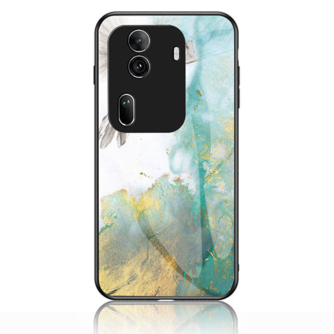 Custodia Silicone Gel Laterale Fantasia Modello Specchio Cover per Oppo Reno11 Pro 5G Verde