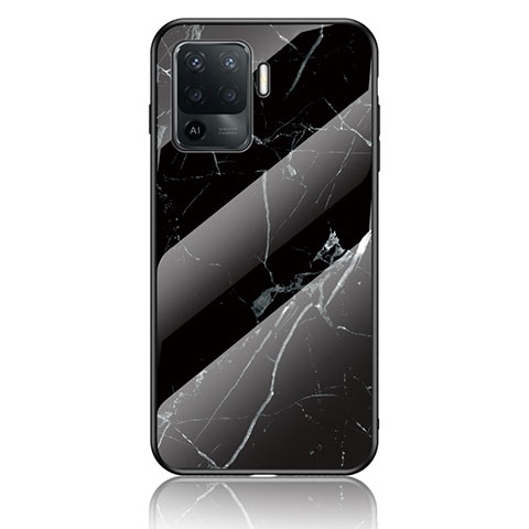 Custodia Silicone Gel Laterale Fantasia Modello Specchio Cover per Oppo Reno5 Lite Nero