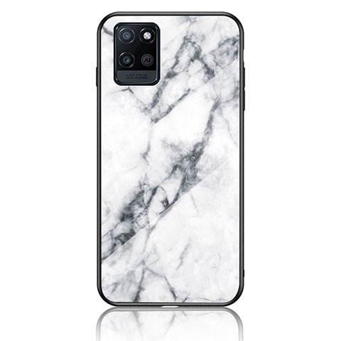 Custodia Silicone Gel Laterale Fantasia Modello Specchio Cover per Realme V11s 5G Bianco