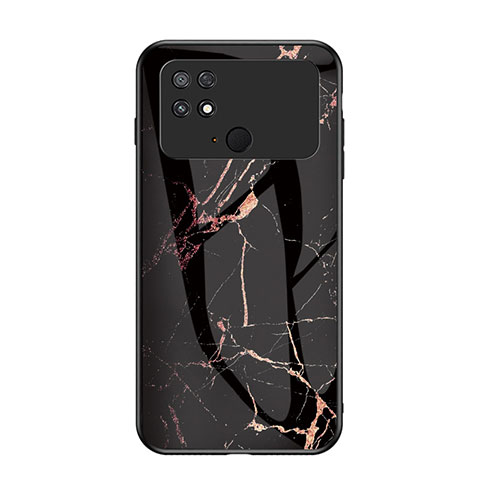 Custodia Silicone Gel Laterale Fantasia Modello Specchio Cover per Xiaomi Poco C40 Oro e Nero