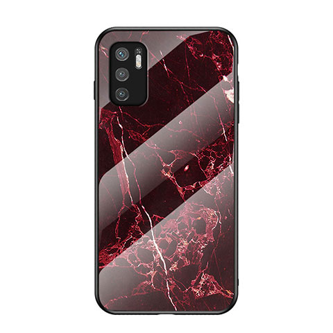 Custodia Silicone Gel Laterale Fantasia Modello Specchio Cover per Xiaomi Redmi Note 11 SE 5G Rosso