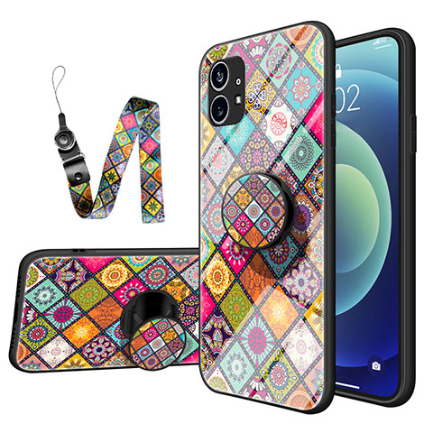 Custodia Silicone Gel Laterale Fantasia Modello Specchio Cover S01 per Nothing Phone 1 Multicolore