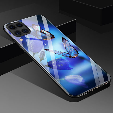 Custodia Silicone Gel Laterale Fantasia Modello Specchio Cover S02 per Huawei Nova 6 SE Blu