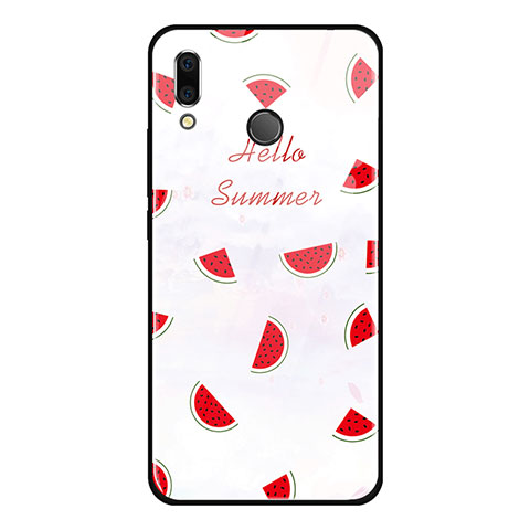 Custodia Silicone Gel Laterale Frutta Specchio Cover per Huawei Honor 8X Rosso