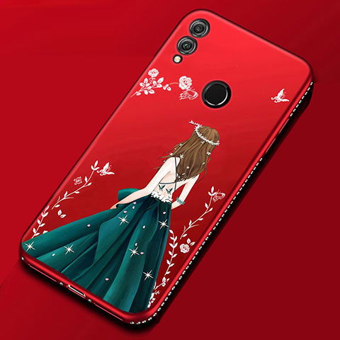 Custodia Silicone Gel Morbida Abito Ragazza Cover per Huawei Honor View 10 Lite Multicolore