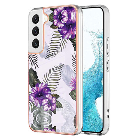 Custodia Silicone Gel Morbida Fantasia Modello Cover A01 per Samsung Galaxy S21 5G Viola