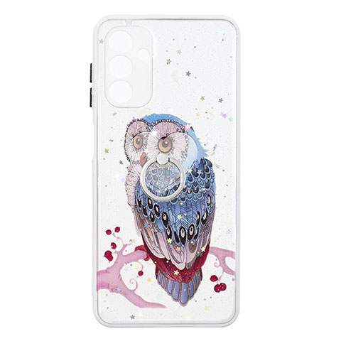 Custodia Silicone Gel Morbida Fantasia Modello Cover con Anello Supporto Y01X per Samsung Galaxy A04s Multicolore