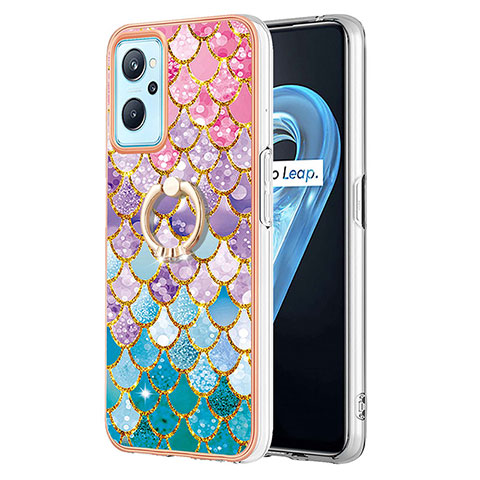 Custodia Silicone Gel Morbida Fantasia Modello Cover con Anello Supporto Y03B per Oppo K10 4G Colorato