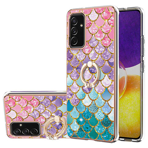 Custodia Silicone Gel Morbida Fantasia Modello Cover con Anello Supporto Y03B per Samsung Galaxy A25 5G Colorato