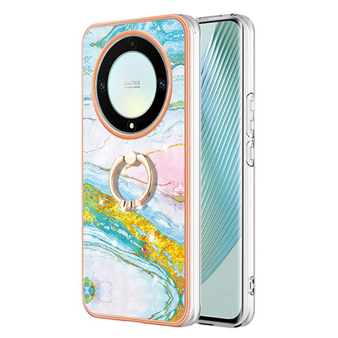 Custodia Silicone Gel Morbida Fantasia Modello Cover con Anello Supporto Y05B per Huawei Honor Magic5 Lite 5G Colorato