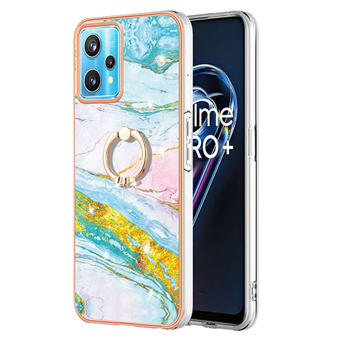 Custodia Silicone Gel Morbida Fantasia Modello Cover con Anello Supporto Y05B per Realme Narzo 50 Pro 5G Colorato