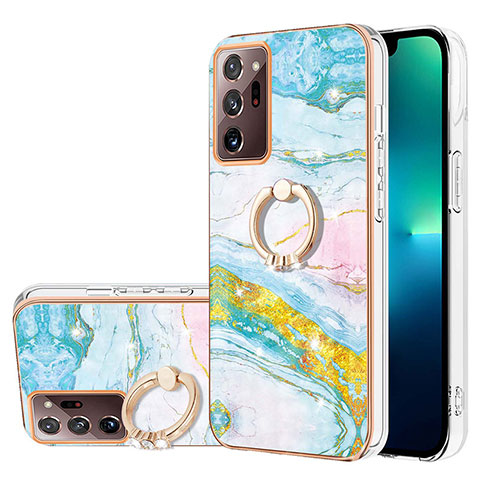 Custodia Silicone Gel Morbida Fantasia Modello Cover con Anello Supporto Y05B per Samsung Galaxy Note 20 Ultra 5G Colorato