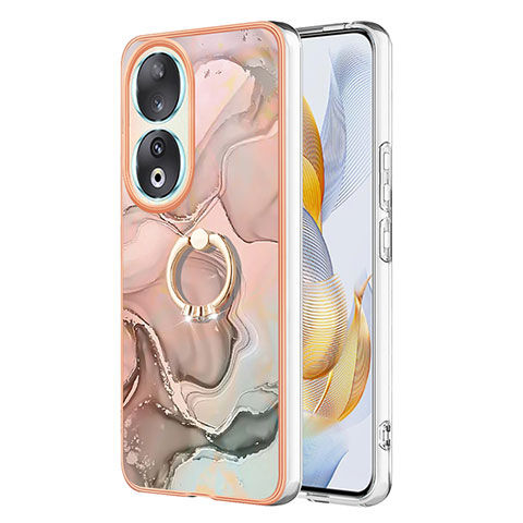 Custodia Silicone Gel Morbida Fantasia Modello Cover con Anello Supporto YB1 per Huawei Honor 90 5G Multicolore