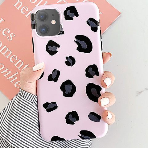 Custodia Silicone Gel Morbida Fantasia Modello Cover per Apple iPhone 11 Oro Rosa