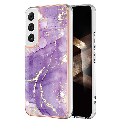 Custodia Silicone Gel Morbida Fantasia Modello Cover per Samsung Galaxy S24 Plus 5G Viola