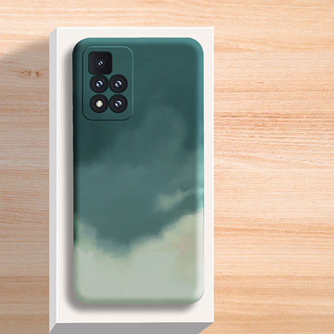 Custodia Silicone Gel Morbida Fantasia Modello Cover per Xiaomi Redmi Note 11 Pro+ Plus 5G Verde