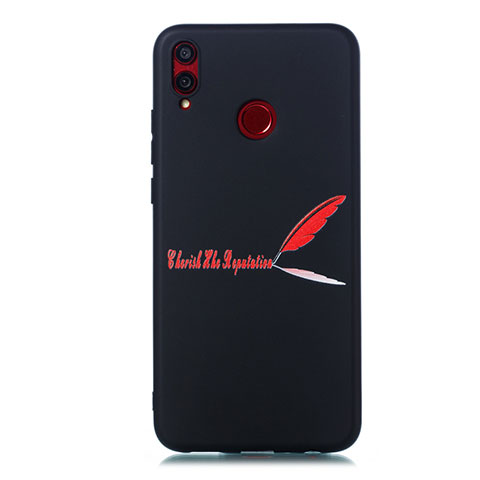 Custodia Silicone Gel Morbida Fantasia Modello Cover S01 per Huawei Honor 8X Rosso