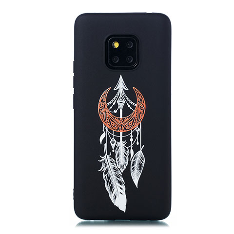 Custodia Silicone Gel Morbida Fantasia Modello Cover S01 per Huawei Mate 20 Pro Nero