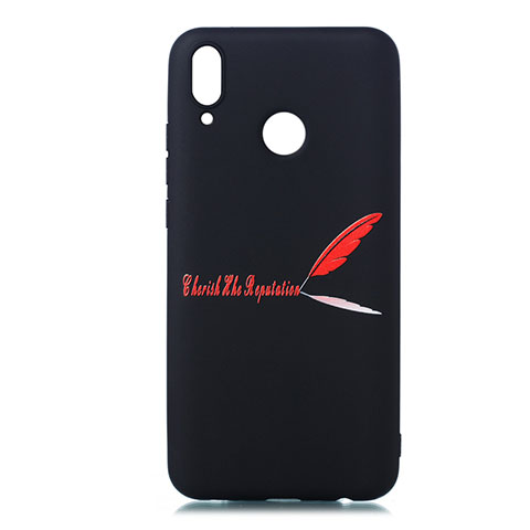 Custodia Silicone Gel Morbida Fantasia Modello Cover S06 per Huawei Y9 (2019) Rosso