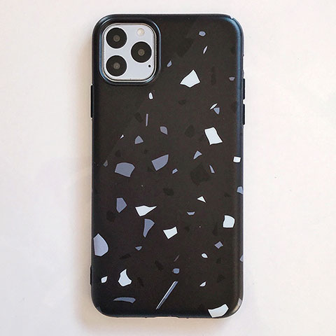 Custodia Silicone Gel Morbida Fantasia Modello Cover S12 per Apple iPhone 11 Pro Nero