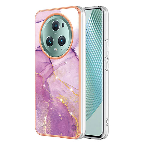 Custodia Silicone Gel Morbida Fantasia Modello Cover Y01B per Huawei Honor Magic5 Lite 5G Lavanda