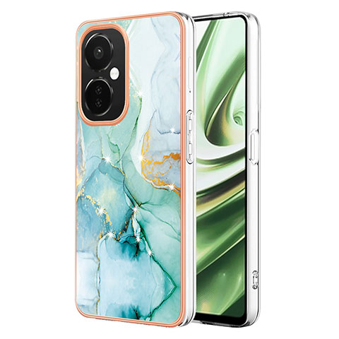 Custodia Silicone Gel Morbida Fantasia Modello Cover Y01B per OnePlus Nord CE 3 Lite 5G Verde