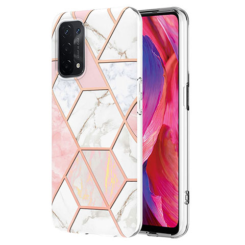 Custodia Silicone Gel Morbida Fantasia Modello Cover Y01B per OnePlus Nord N200 5G Rosa