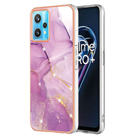 Custodia Silicone Gel Morbida Fantasia Modello Cover Y01B per Realme Narzo 50 Pro 5G Lavanda