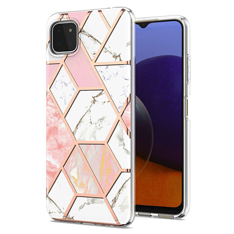 Custodia Silicone Gel Morbida Fantasia Modello Cover Y01B per Samsung Galaxy A22 5G Rosa