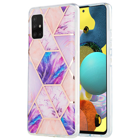 Custodia Silicone Gel Morbida Fantasia Modello Cover Y01B per Samsung Galaxy M40S Lavanda