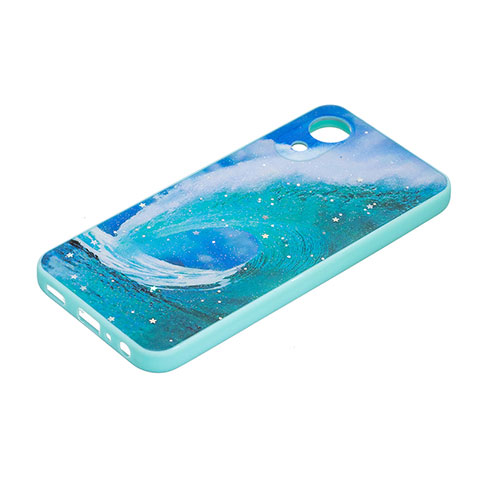 Custodia Silicone Gel Morbida Fantasia Modello Cover Y01X per Samsung Galaxy A03 Core Verde