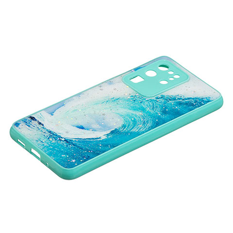 Custodia Silicone Gel Morbida Fantasia Modello Cover Y01X per Samsung Galaxy S20 Ultra Verde