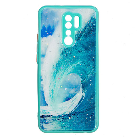 Custodia Silicone Gel Morbida Fantasia Modello Cover Y01X per Xiaomi Poco M2 Verde